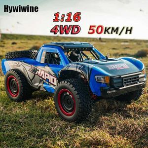 Diecast modelauto's racen RC-auto met borstelloze motor 1 16 70 km/H 4WD afstandsbedieningsauto high-speed drift monster truck volwassen en kinderspeelgoed J240417