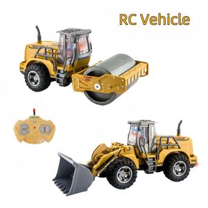 Diecast Model Cars RC Engineering Vehicle Remote Control Car Childrens Toy RC Excavator Bulldozer Drum Radio Control Toy S2452722