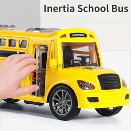 Coches modelo fundido a presión, modelo de autobús escolar, coche para niños, juguetes para niños, coches de juguete educativos, juego en miniatura, vehículo, rueda de inercia, regalo de cumpleaños para niños L2403