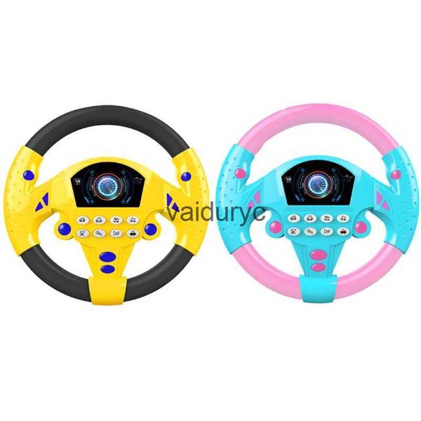 Modèles de voitures moulés sous pression simulant la conduite de voiture copilote volant jouets électriques pour bébé avec son enfants poussette éducative musicale conduite jouets vocauxvaiduryc