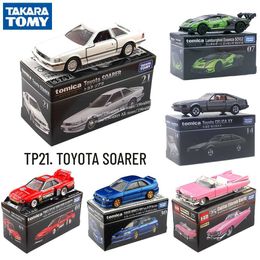MODEAU DICAST CARS TAKARA TOMY TOMICA Premium TP21 Toyota Soarer Scale Mini Modèle de voiture Reproduction Mini Series Childrens Christmas Gift Boy Toysl2405