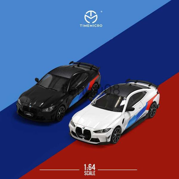 Diecast Model Cars Time Micro 164 La voiture de sport M4 Diecast Model Car Alliage Simulation Modèle de véhicule Adult Collection Model Series Ornements x0731