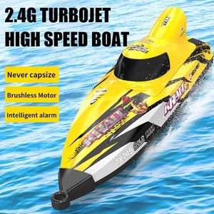 Diecast modelauto's TX749 High Speed Vortex Jet Boat 25 km/H 2,4 GHz Brushless 1806 Motor afstandsbediening Jet Boat volwassen en kinderspeelgoed J240417