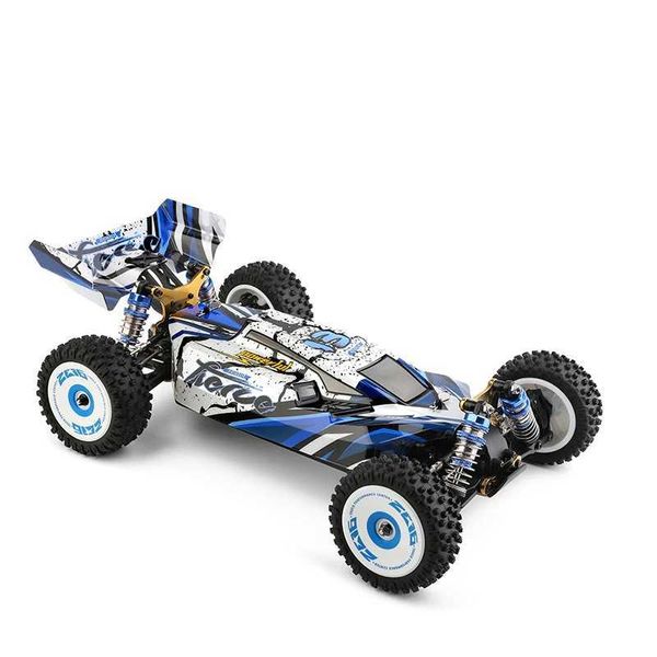 Diecast Model Cars Wltoys Nouveau 124017-V8 1/12 2,4g Racing RC Car 4wd Brushless Motor 75 km / h Remote à haute vitesse Contrôle hors route J240417