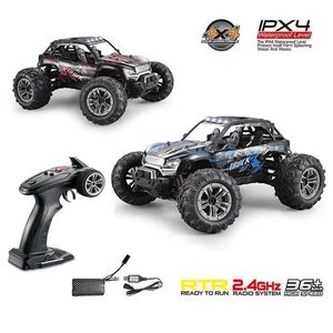 Diecast modelauto's Xinlehong 9137 1/16 2.4G 4WD 36km/H RC auto met LED -licht Desert Off Road Advanced Truck RTR speelgoed J240417