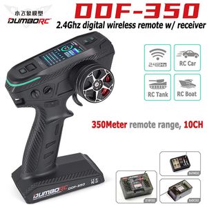 Gegoten model DUMBORC DDF 350 RC 10CH afstandsbediening 10 kanaals 2,4 GHz digitale radiozender met ontvanger HD-scherm voor autoboot 231113