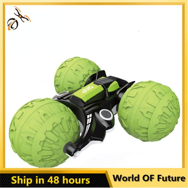 Diecast Model est radio control car 2 4G Amphibious Stunt RC Car Doble cara Drift flip Tumbling Driving Toys para niño Regalo de cumpleaños 230818