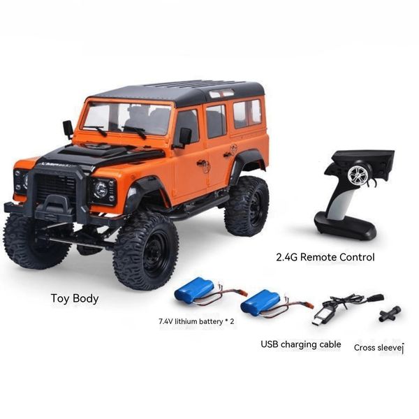 Modelo Diecast Genuine Double E Five Doors Large Rc Car 4wd 1 8 Crawler Buggy Climbing Potente motor Metal Beam Control remoto Juguete 230818