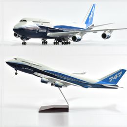 Modèle Diecast Jason Tutu CM Boeing 747 avion avion avion 1 160 Avions en résine à échelle Plans W Light 230821