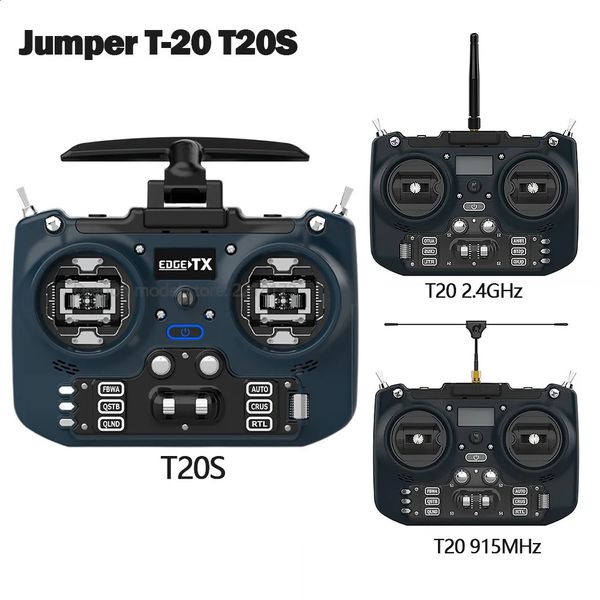 Modelo fundido a presión Jumper T 20 T20 T20S ELRS ExpressLRS Radio de tamaño completo 915 MHz 2,4 GHz Transmisión opcional OLED para drones RC de largo alcance 231109