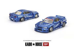 Modèle moulé sous pression Kaido House x MINI GT 1 64 Nissan Skyline GTR R34 Works V3 Surf Safari RS V2 Car 230802