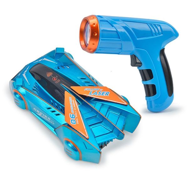 Modèle moulé sous pression enfants RC voiture jouet zéro gravité Laser Racer mur escalade télécommande accessoires course 230703