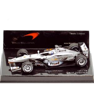 Diecast model Minichamps 1 43 MP4 16 Alesi Coulthard Simulation Limited Edition Resin Metal Static Car Toy Gift 230821