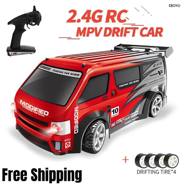 Modèle moulé sous pression RC voiture simulation dérive escalade 4WD avec télécommande LED camion monstre à grande vitesse pour enfants vs jouets Wltoys 231017