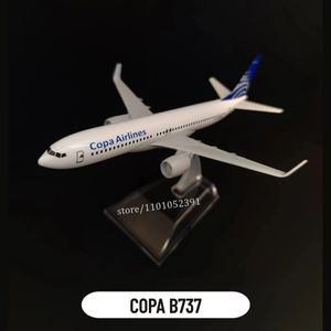 Modèle moulé sous pression échelle 1 400 Réplique d'avion en métal Panama Copa B737 Latin Airlines Boeing Aircraft Aviation Miniature de collection 231027
