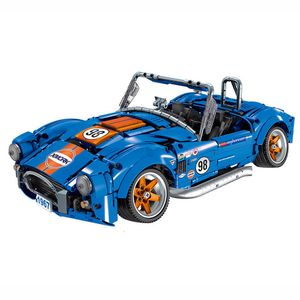 Diecast Model Shelby Cobra 427 Hypercar MOC 022025 1 Klassieke Retro Sportwagen Bouwstenen Bakstenen Creatief Speelgoed Set voor Kinderen Jongens Gift 230726