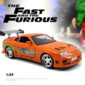 Diecast Model Supra 1995 Alloy Diecasts Toy Vehicles Runabout sports Model Function 4-door Convertible children's toys 230711