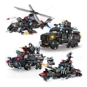 Modèle moulé sous pression des Forces spéciales de guerre militaire, compatible avec Lego building boy, assemblage d'armes jouets 230821