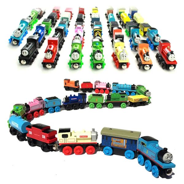 Modelo Diecast Thomas e Amigos Brinquedo de Bolso de Madeira Trem Molley Gold Lady Toby Rail Brinquedos para Menino Crianças Presente de Aniversário 230928