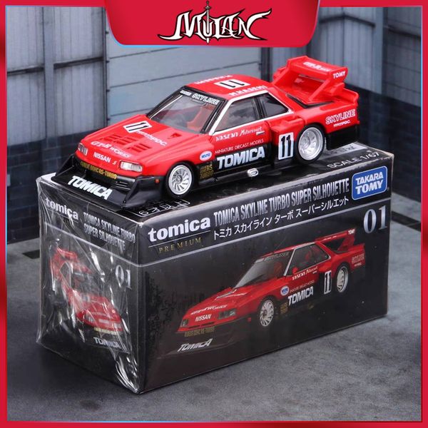 Modelo de Diecast Tomy Tomica Premium TP 01-40 Nissan Skyline GT-R Scale Car Model Réplica Collection 1/64 Aloy Kids Toys for Boys Gifts 230811