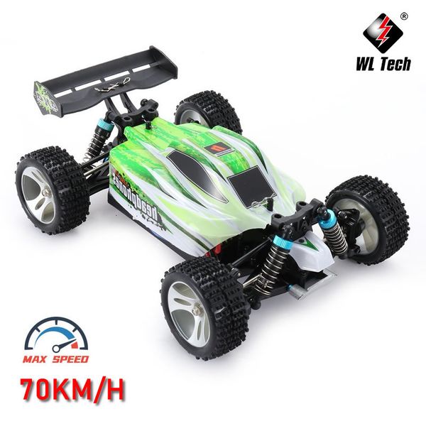 Modelo fundido a presión WLtoys WL A959 A959 B 1 18 RC Racing Car 4WD 70KM H Alta velocidad 2 4GHz Control remoto Drift Off Road Vehicle Buggy Boys Kids Toys 230818