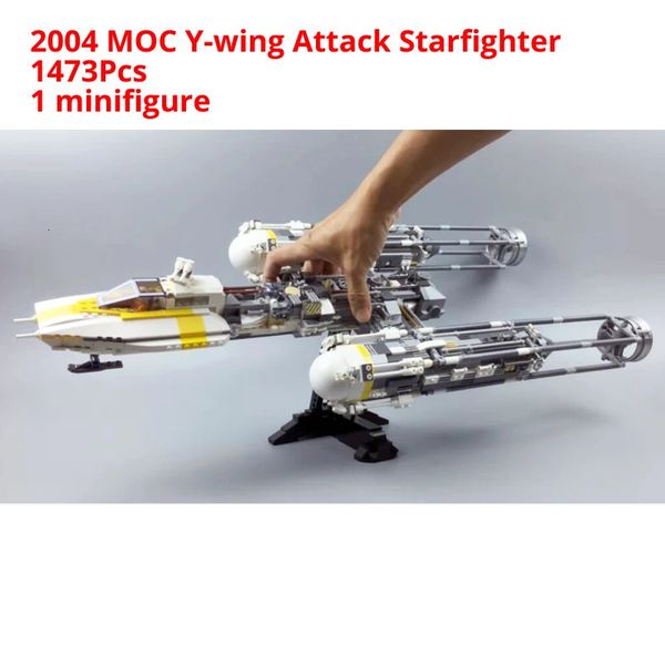 Modèle moulé sous pression Y Wing Starfighter Lepining Wars Space Fighters bloc de construction compatible 05040 jouets univers figurines cadeaux de noël 231110