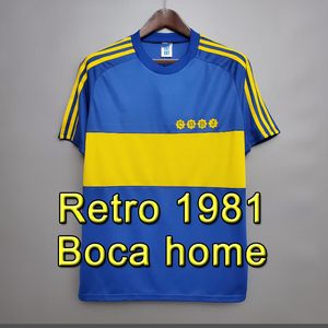 Diego Maradona 1981 Boca Juniors Retro voetbalshirts 81MARADONA BENEDETTO MARCOS ROJO CARLITOS DE ROSSI TEVEZ SALVIO BARCO JANSON MEDINA voetbalshirt