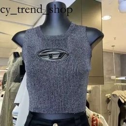 Diesel Camicia Canotta Designer T-shirt da donna Crop Y2k Tops Lettera Stampa Tshirt O Collo Manica corta T-shirt Abbigliamento donna Solid Deisel Top 43