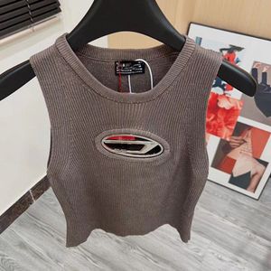 Top diesel Sexy Hollow T-shirt Femmes tricot t-shirts Tank Summer Sans manches Shirts Tops Pullover Designer Girls Beach Shirt Vests Teer20c