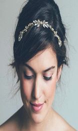Diezi mode or argent couleur peignes mariée cristal strass femmes épingles à cheveux mariée bandeau cheveux bijoux accessoires 6878904