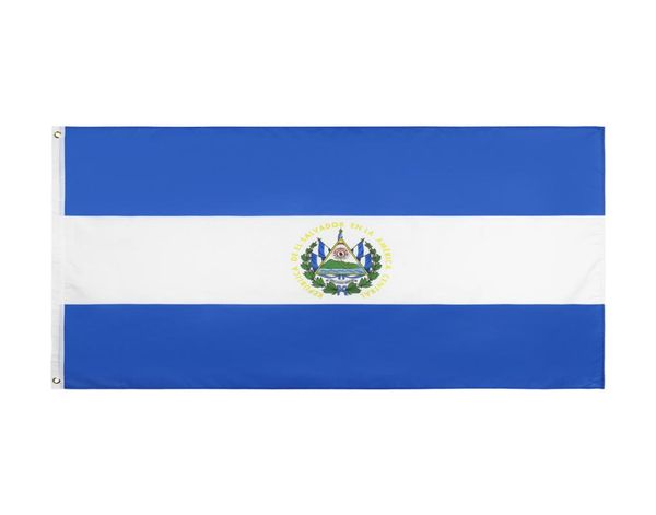 Différentes nations drapeaux en stock 3x5ft 90x150 cm suspendu le National El Salvador Salavadorian IC Symbol Country Flag Banner pour décoration8778040