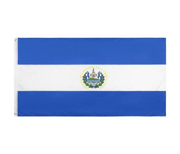 Différentes nations drapeaux en stock 3x5ft 90x150 cm suspendu le National El Salvador Salavadorian IC Symbol Country Flag Banner pour décoration7391515