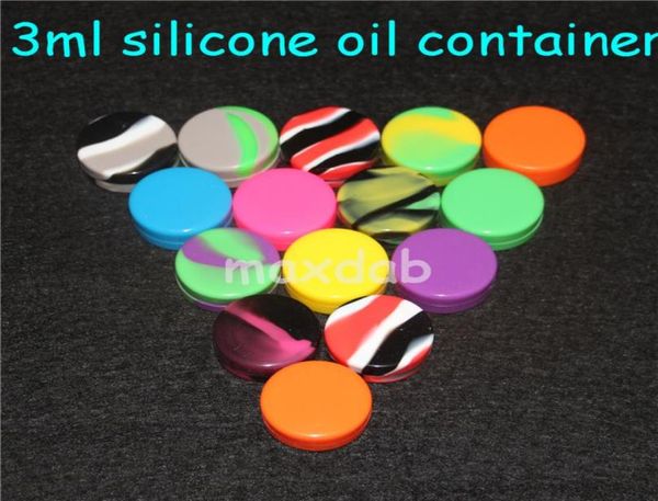 Boîtes de différentes tailles de récipients en silicone Dab 3 ml 5 ml 7ml 22 ml Hilder Ball Habet Silicon Wax Container Jar Board Box3854294
