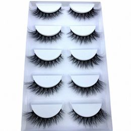 Différents styles 50 boîtes 5 paires naturel 3D vison Faux yeux maquillage Faux yeux Les Faux Cils maquillage outils de beauté shes x332 #