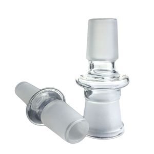 Adaptador de vidrio de 12 estilos para plataformas de aceite de narguile Adaptador de Bong Cuencos Cuarzo Banger 14 mm Macho a 18 mm Adaptadores de Bongs femeninos Tubos de agua para fumar