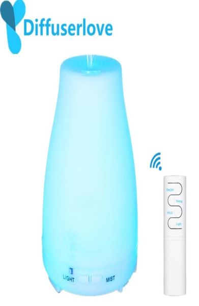 Diffuserlove 220 ml Remote témoin Humidificateur d'air ultrasonique avec aromathérapie électrique LED Diffuseur d'huile essentielle Y2001138594034