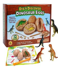 Dig Discover Dino Egg Excavation Toy Kit Unieke dinosaurus Eieren Paas Archeologie Wetenschap Gift Dinosaur Feest Gunsten voor Kids Boy G3946298
