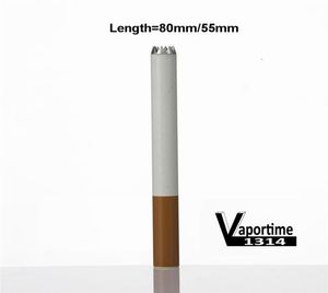 Digger Wo Sparkle 80 mm 55 mm de forme de cigarette Pipe de tuyau de tuyau de tabac Nettoyer un frappeur de chauve-souris