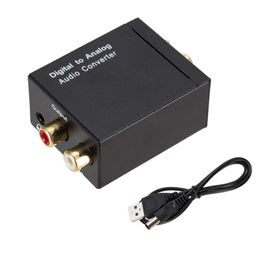 Digitale 3.5-converter coaxiale glasvezel analoge RL Audio SPDIF naar Lotus-decoder