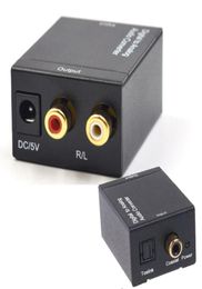 Digitale Adaptador Optic Coaxiale LR RCA Toslink Signaal naar Analoog Audio Converter Adapter 1M Glasvezelkabel5013460