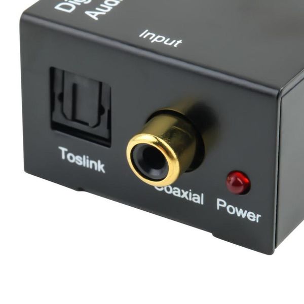 Adaptateur numérique optique Coaxial RCA Toslink Signal vers convertisseur Audio analogique câble adaptateur de haute qualité DHL