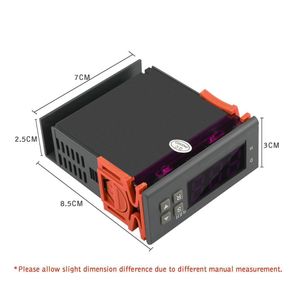 Contrôleurs de contrôleur d'humidité de l'air numérique 1% RH - 99% RH Hygrostat Hygrostat Humidification Déshumidification DC12V AC220V AC110V