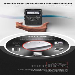 FreeShipping Digitale Audio Voice Recorder 8GB 16GB Professionele Draagbare Recorder MP3 Voor Zakelijke Ondersteuning tot 64G TF kaart V32 Lskdq