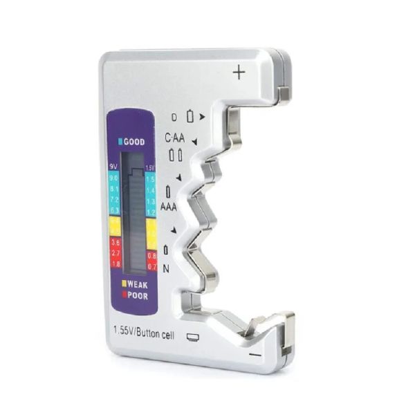 Testeur de batterie numérique Affichage de l'écran LCD AA / AAA / 9V / 1,5 V Capine de pile Capacité de batterie Testeur Vérifier l'analyseur de la charge de la charge