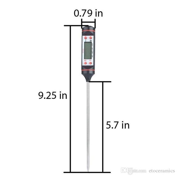 Thermomètre numérique pour barbecue, sonde de cuisson des aliments, thermomètre à viande, cuisine, température numérique instantanée, lecture de la sonde alimentaire, expédition rapide, 200 pièces/lot