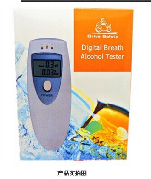 Analizador de gases Respiración digital Prueba de alcohol Detector de medidores Borry Breakalyzer Verificador de vinos Moni Monitor para la herramienta de policía del conductor