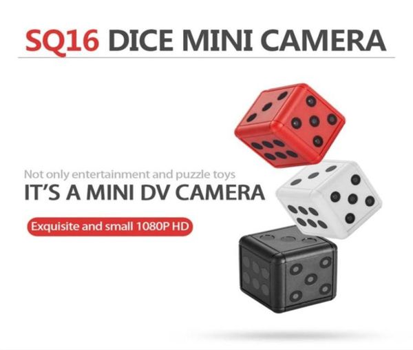 Caméra numérique 1080p HD Motion Video Mini Camera SQ16 Dice Camera Surveillance CamCrorder Action Vision Night Vision Support TF Card285O251535962