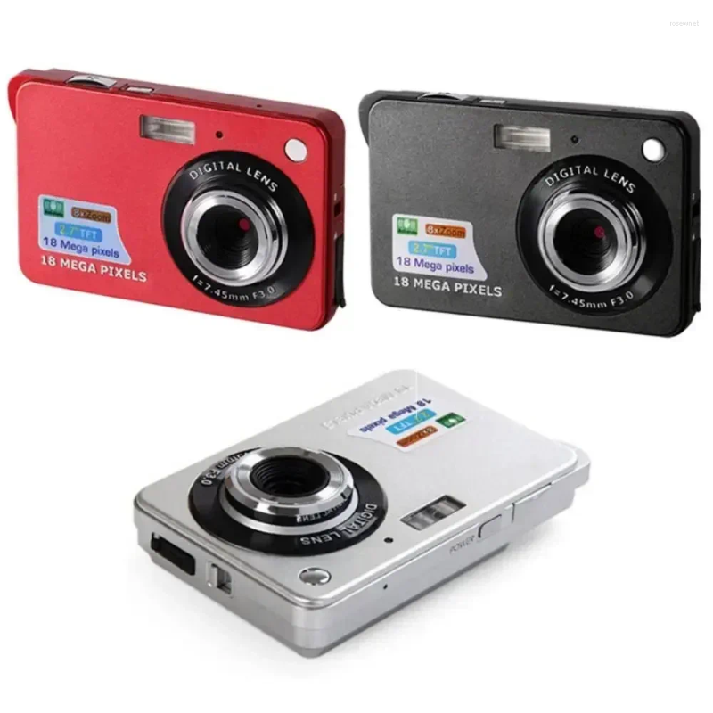 デジタルカメラ18メガピクセルLCD充電式HDカメラCCDビデオ屋外アンチシェイクサポートSDカードカムコーダーポグラル