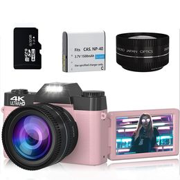 Digitale camera's 48mp PO voor pography 3 "Flip Screen Selfile Camcorder 16X Zoom 4K Streaming Video Multicolor 230204