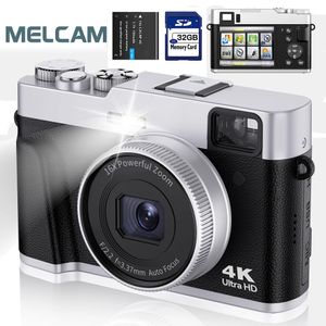 Appareils photo numériques Caméra 4K avec viseur Flash Dial 48MP pour la photographie et la vidéo Autofocus AntiShake 32G Card 231025